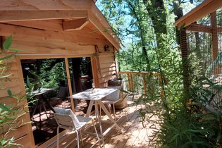 Cabane sur pilotis Gers