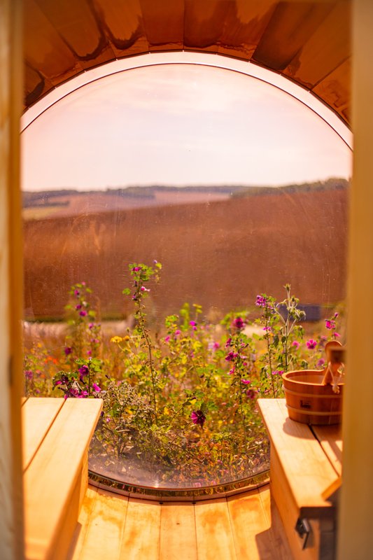Hestia + Freya : Ecolodge de luxe avec 2 bains nordiques pour 2-14 personnes à Saint-Mards-En-Othe (50)
