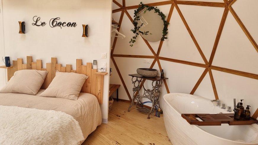 Hébergement AbracadaRoom : Dôme "Le Cocon" vue panoramique – Vosges - Image 5