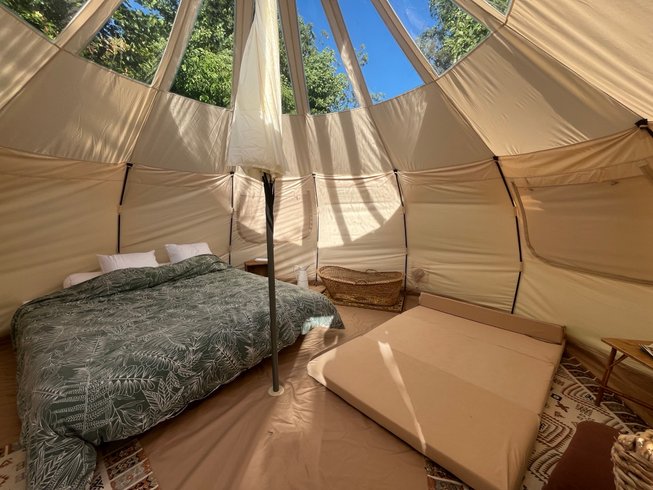 Hébergement AbracadaRoom : Tente Lotus & bain nordique partagé - Image 13