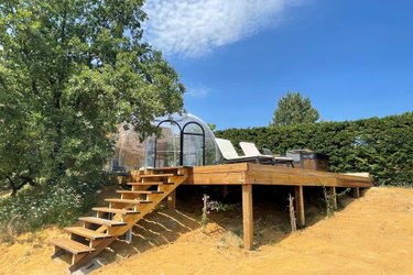 La Bulle StélléA SPA Privatif, Domaine CollinéA en Drôme Des Collines à Bathernay (1)