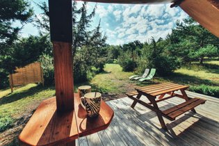 Tienda y tienda lodge Ariège