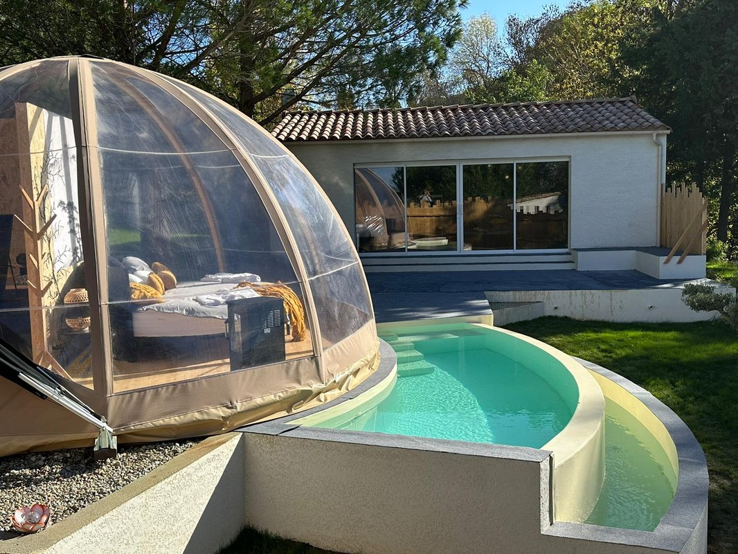 "F"anny - Wigwam, piscine & spa à Malves En Minervois (30)