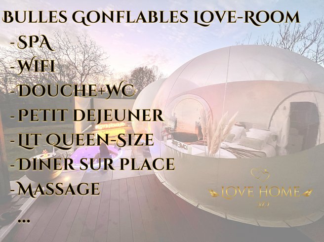 Hébergement AbracadaRoom : Bulle Love Home XO & Spa - Image 23