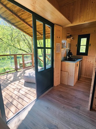 Hébergement AbracadaRoom : La Cabane du Héron, lodge sur pilotis, étang, nature, biodiversité - Image 5