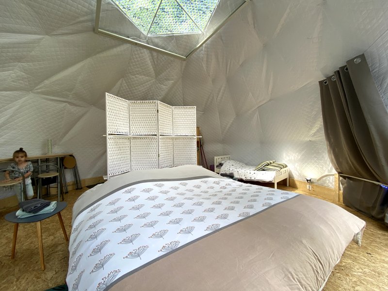 Hébergement AbracadaRoom : Cassiopée & Spa : Dôme Géodésique pour nuitée à la belle étoile - Image 10