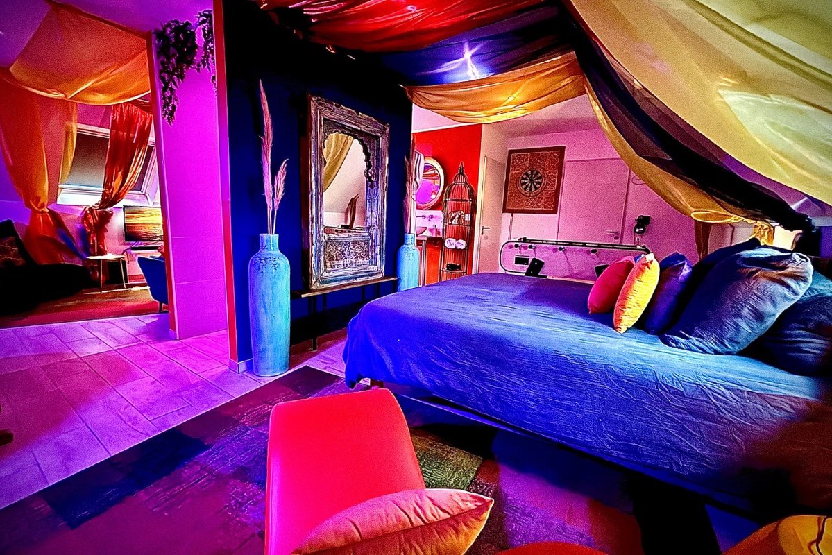Suite Romantique le secret de Kama avec spa, sauna et douche bien être à Zuydcoote (7)