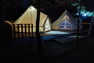 Tente et tente lodge Lot