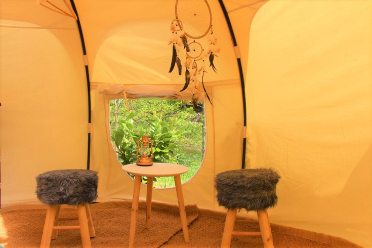 Hébergement AbracadaRoom : Tente lotus Châtaigne - Séjour en couple - Image 5