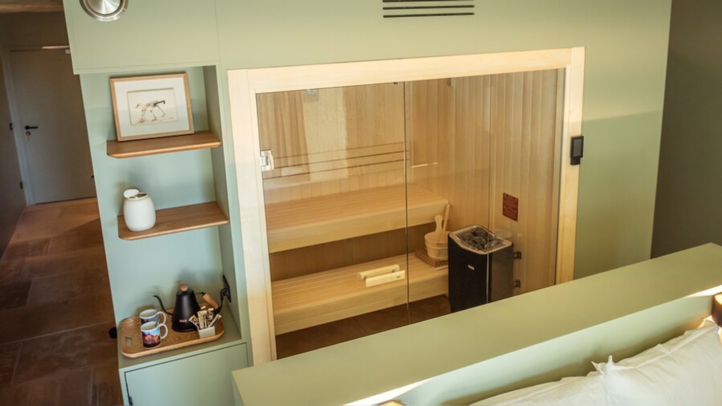 Suite Prestige Terrasse: sauna & bain nordique privatifs à Nazelles-Negron (5)