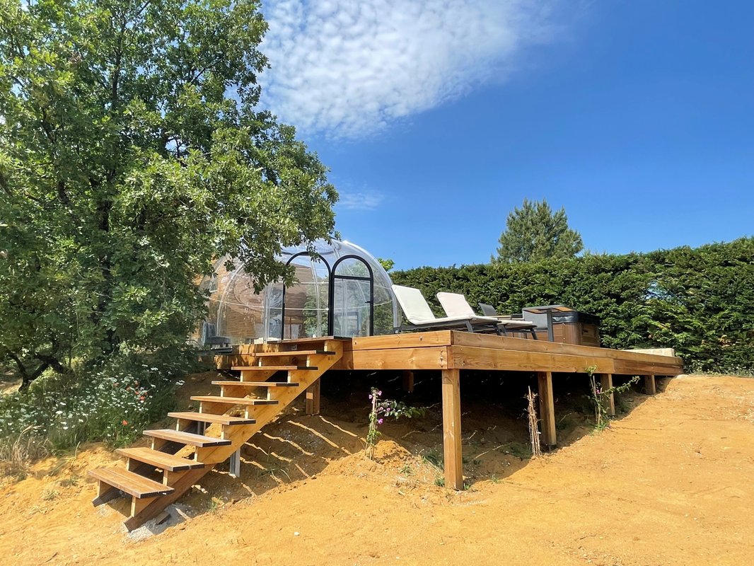 La Bulle StélléA SPA Privatif, Domaine CollinéA en Drôme Des Collines à Bathernay (1)