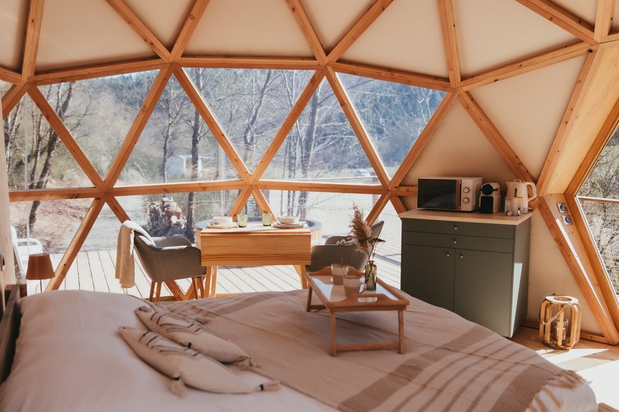 Hébergement AbracadaRoom : Dôme géodésique dans les arbres - Image 3