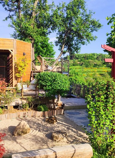 La cabane japonaise à Vernoux En Vivarais