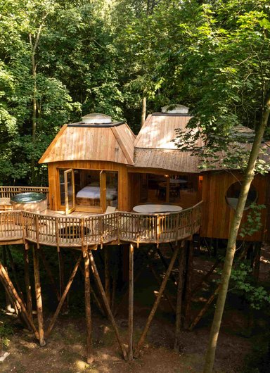 Cabane Spa Canopée à Raray