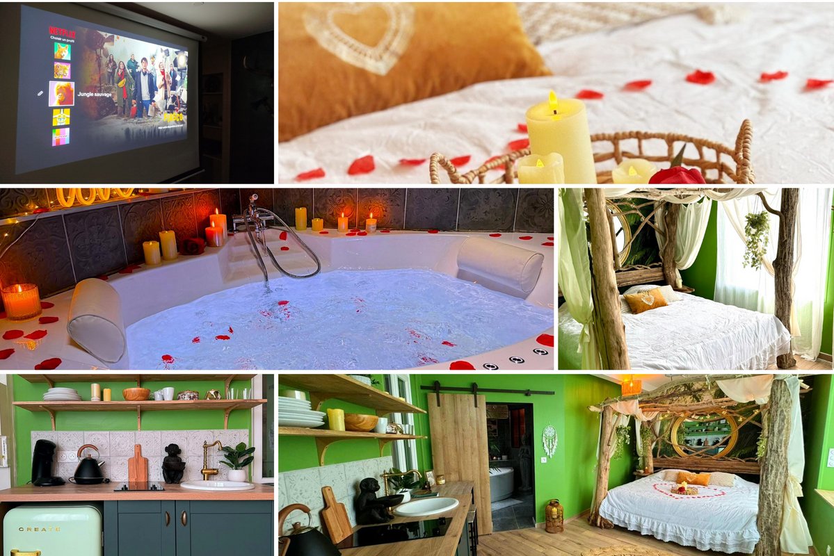 Jungle romantique Spa & Cinéma sous les arbres à Amiens (9)