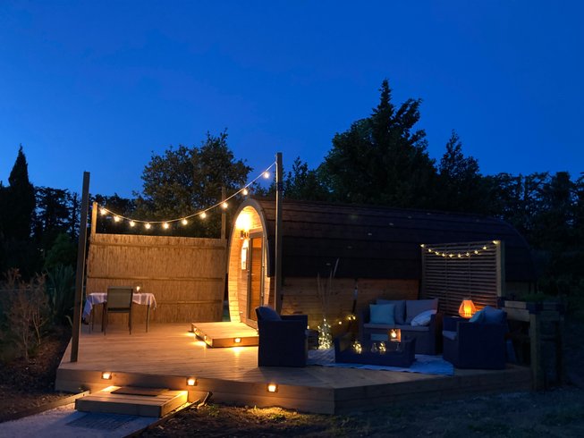 Hébergement AbracadaRoom : Hébergement Tonneau Prestige et sa piscine - Image 9