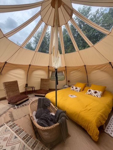 Hébergement AbracadaRoom : Tente Lotus & bain nordique partagé - Image 11