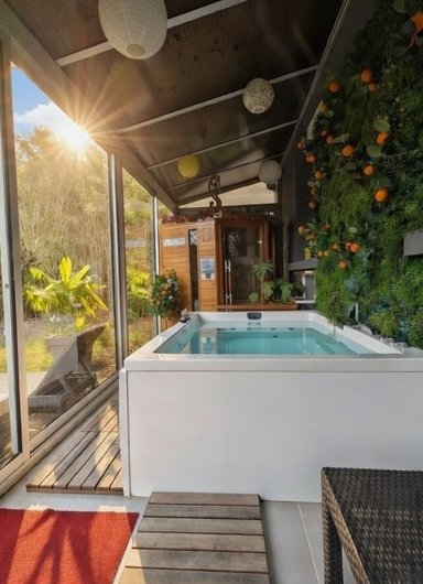 Nuit insolite avec Spa, sauna et jardin privatifs immersion en ITALIE à Le Passage D'agen