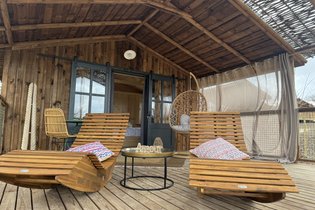Cabane Lodge duo SPA (17 m² - 1 ch - 2 pers.)