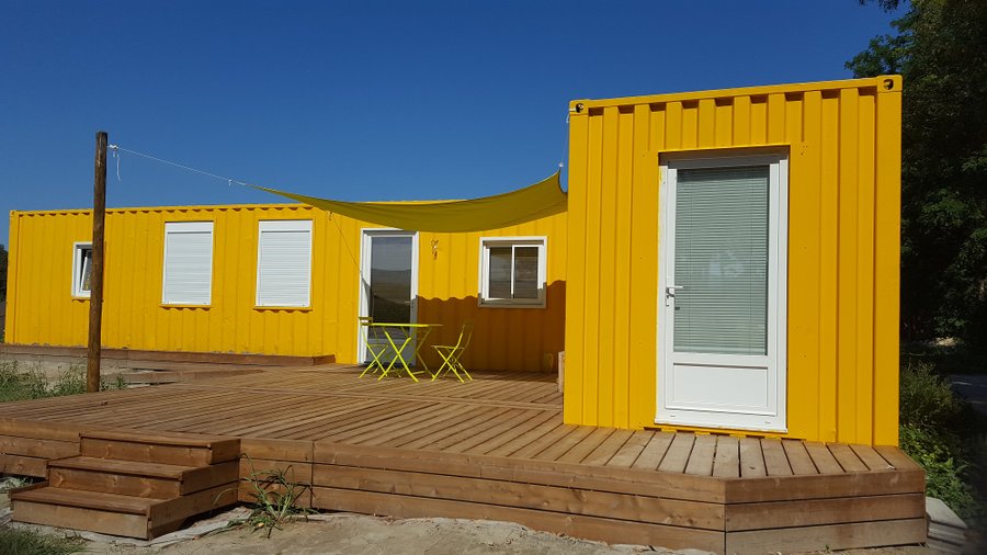 terrasse container jaune
