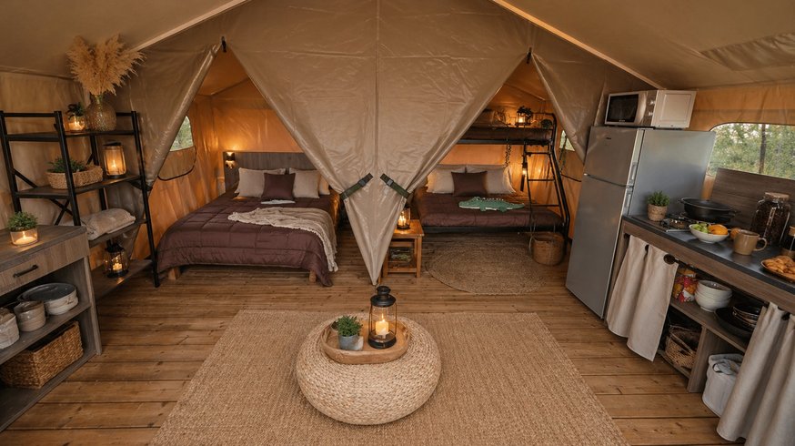 Hébergement AbracadaRoom : Tente safari au bord de l'étang - Image 2