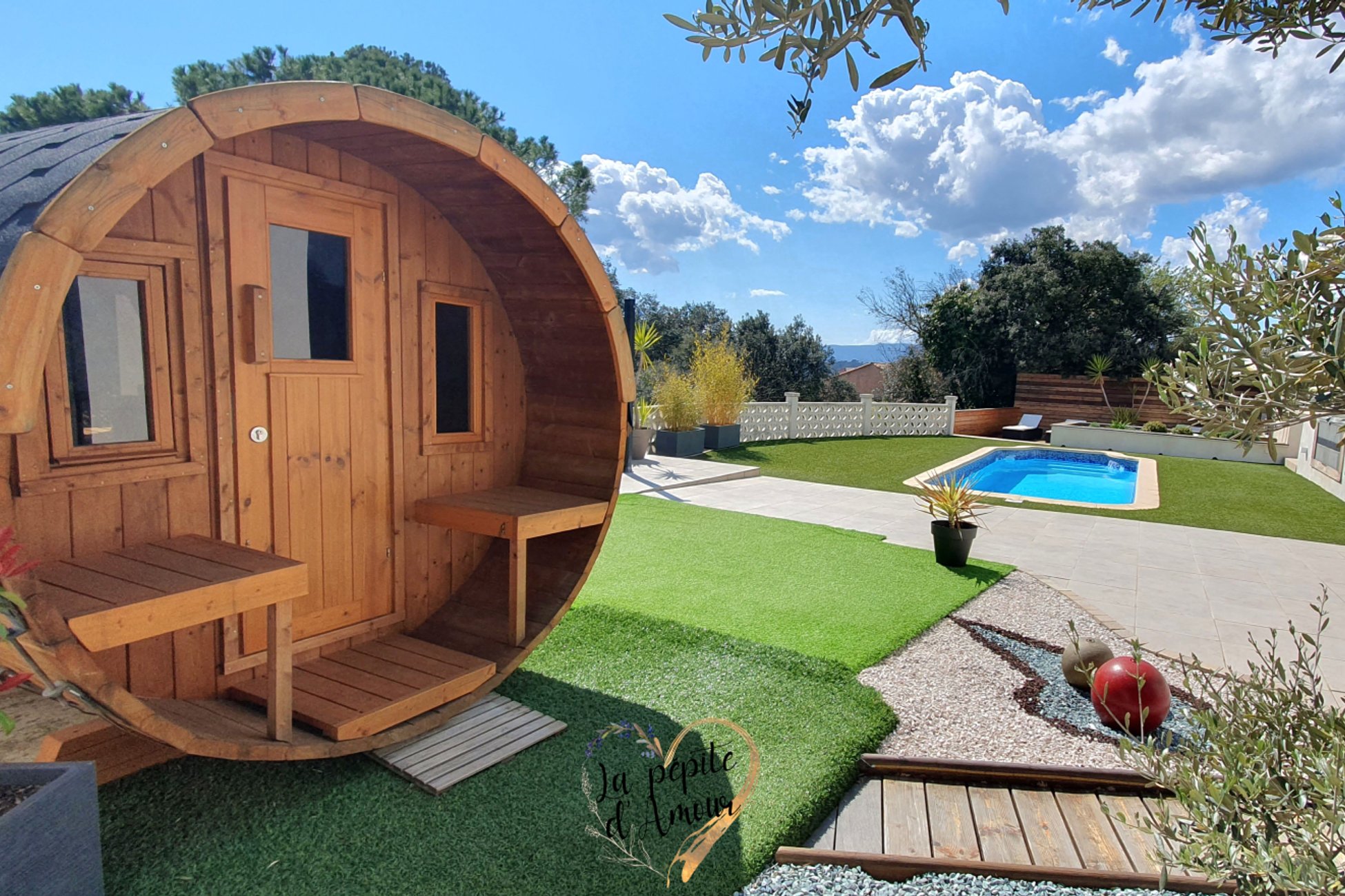 Hébergement UnicStay : La Pépite d'Amour, villa 5* avec spa privatif, sauna, piscine privée à volonté ! à Ste Anastasie Sur Issole