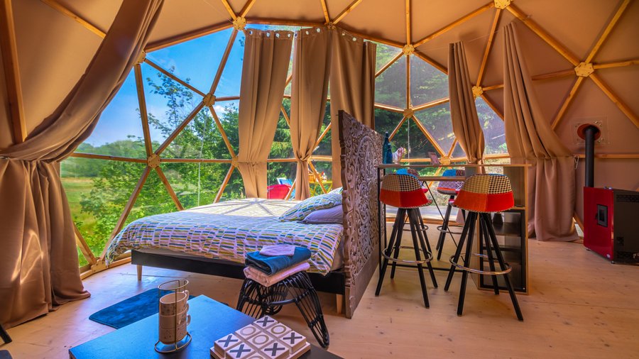 Hébergement AbracadaRoom : Andromède & Spa : Dôme Géodésique pour nuitée à la belle étoile - Image 7