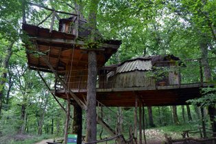 Cabane dans les arbres Jura