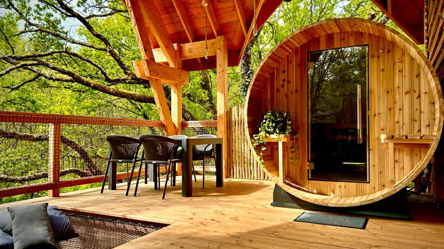 Hébergement AbracadaRoom : Cabane perchée & spa + sauna - Image 2