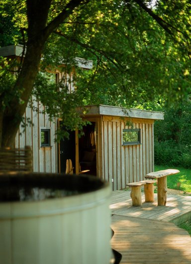 Cabane Spa Robinson Ambre à St-Léger-Aux-Bois