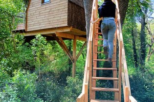 Cabane dans les arbres Indre-et-Loire