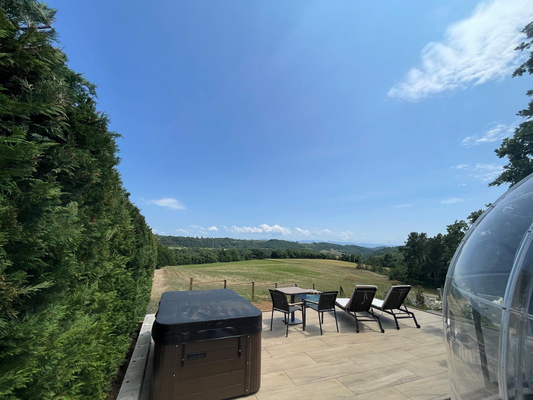 La Bulle StélléA SPA Privatif, Domaine CollinéA en Drôme Des Collines à Bathernay (2)