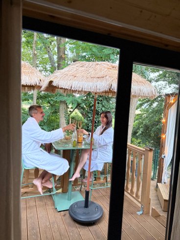 Hébergement AbracadaRoom : La roulotte dorée & bain nordique privatif - Image 27