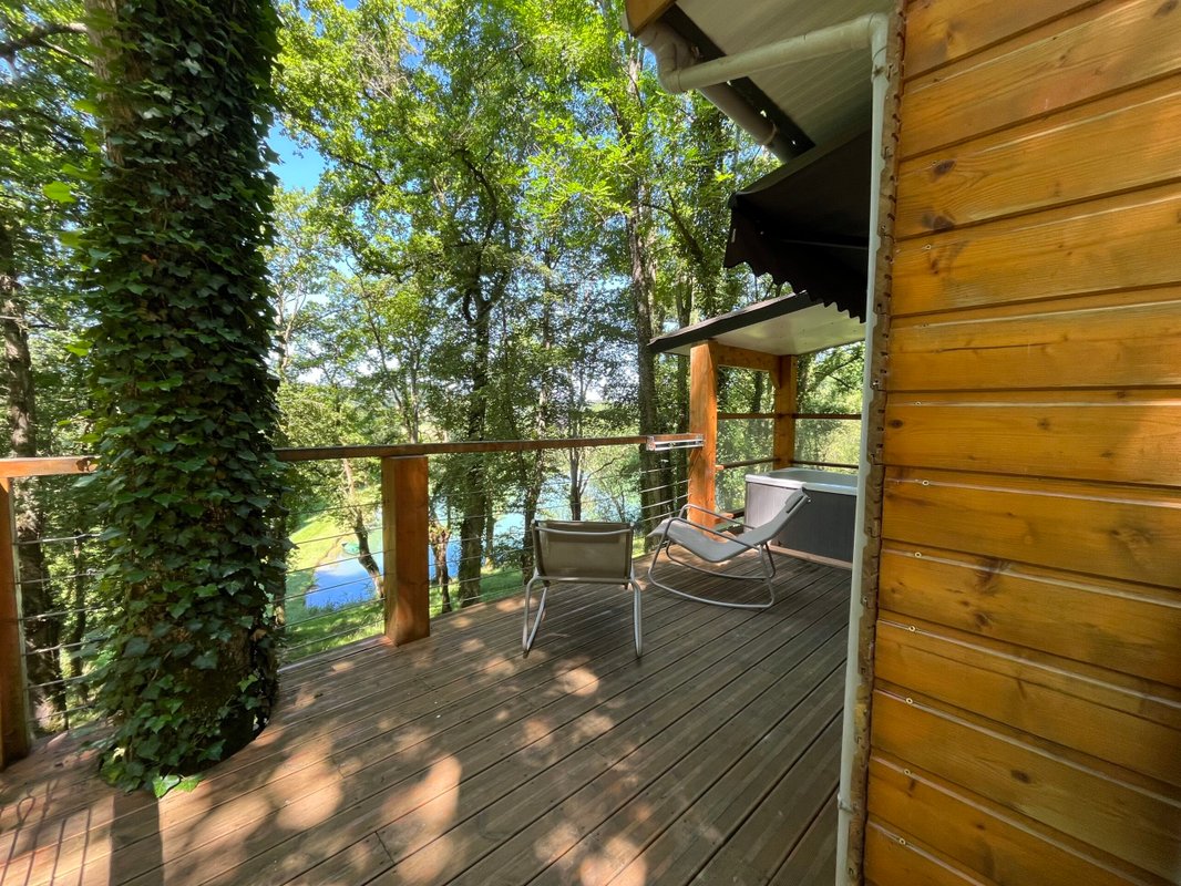 Les Cabanes du Lac - Cabane du Frêne & SPA à Sévignacq (7)