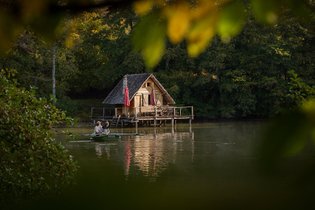 Cabane sur l'eau Saône-et-Loire