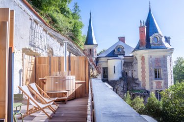 Suite Prestige Terrasse: sauna & bain nordique privatifs à Nazelles-Negron (1)