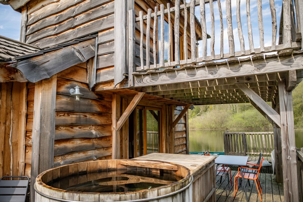 Cabane flottante Spa - Martin pêcheur à Vernois Les Vesvres (27)