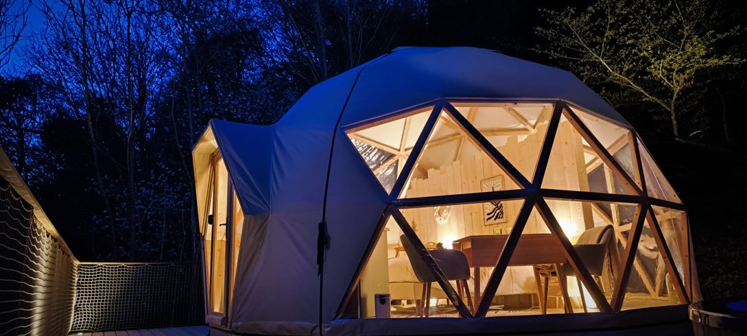 Hébergement AbracadaRoom : Dôme géodésique dans les arbres - Image 12