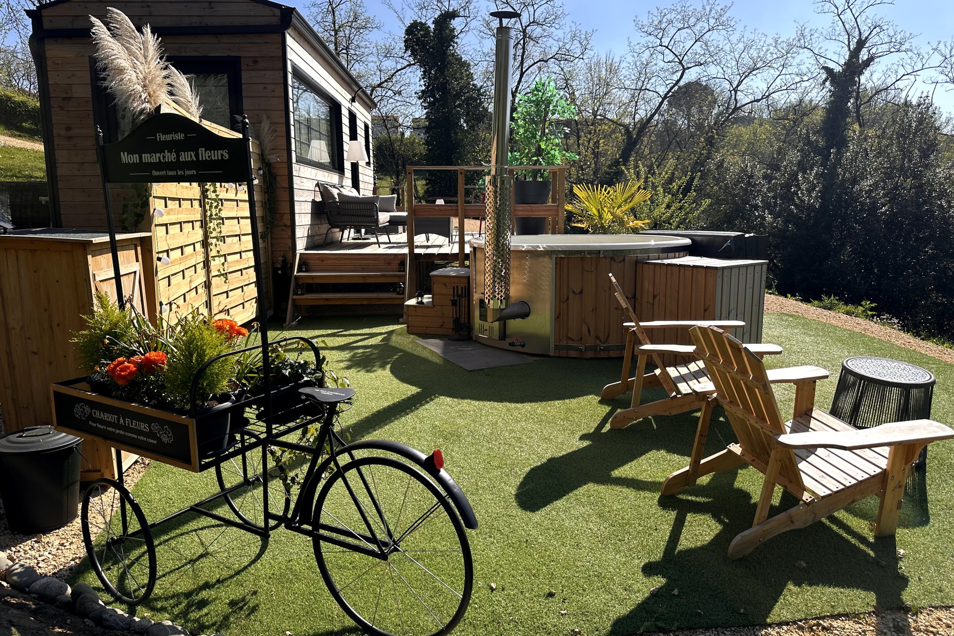 Hébergement UnicStay : Tiny House Dolce Vita & Spa à Lafrancaise