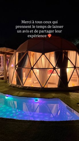 Hébergement AbracadaRoom : "M"ANON-Dôme Géodésique, piscine, spa et sauna. - Image 81