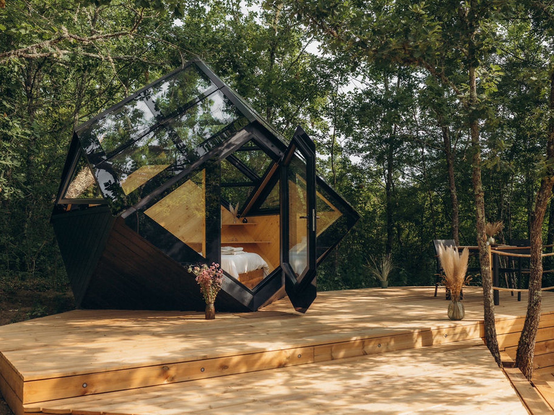 Cocon de verre avec Bain Nordique