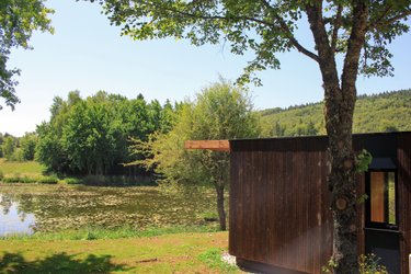 Lodge Duo sur terre - Vue panoramique sur l'étang & Spa à Plateau D'hauteville (2)