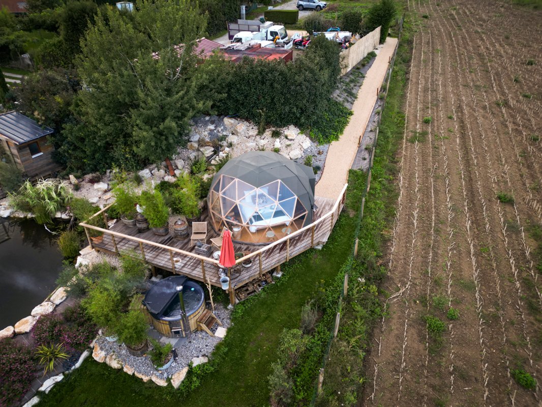 La bulle du coq & Spa à St Martin La Plaine (35)