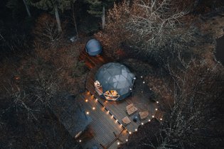 Dôme au milieu des Alpagas