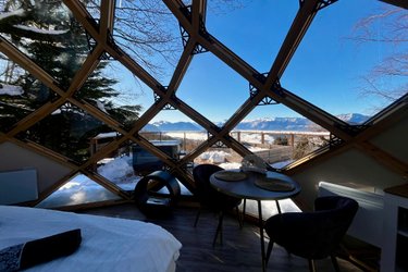 Zome jacuzzi et sauna privatif à Saint-Martin-D'uriage (3)