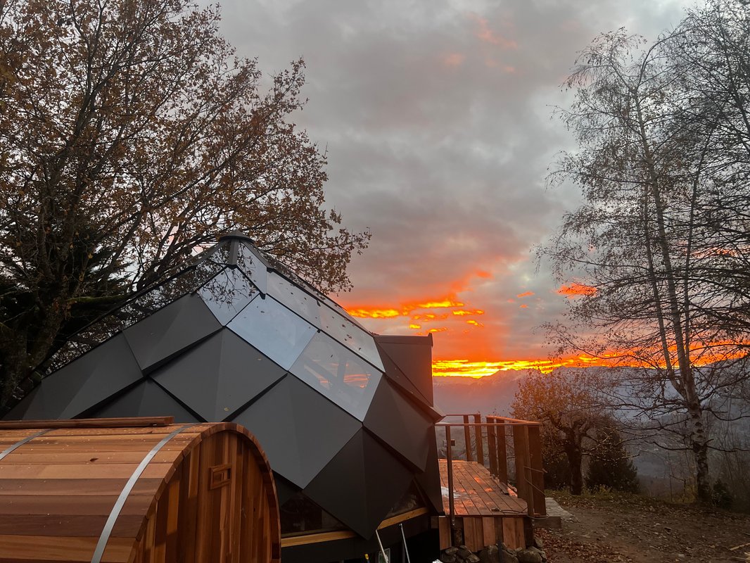 Zome jacuzzi et sauna privatif à Saint-Martin-D'uriage (15)