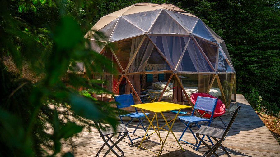 Hébergement AbracadaRoom : Andromède & Spa : Dôme Géodésique pour nuitée à la belle étoile - Image 2