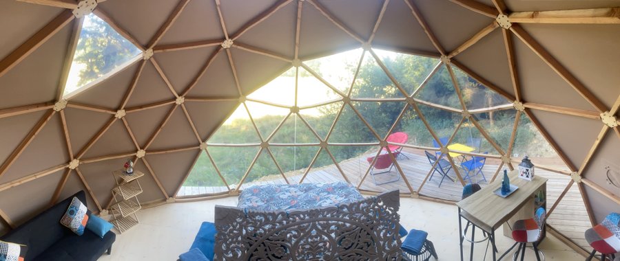 Hébergement AbracadaRoom : Andromède & Spa : Dôme Géodésique pour nuitée à la belle étoile - Image 12