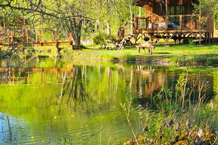 Cabane sur pilotis Dordogne