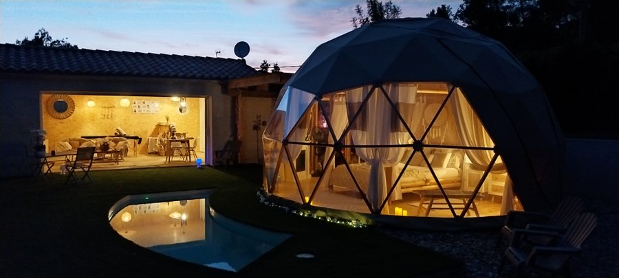Hébergement AbracadaRoom : "M"ANON-Dôme Géodésique, piscine, spa et sauna. - Image 52